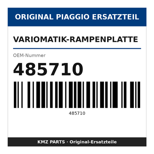 Piaggio Variomatik-Rampenplatte 485710