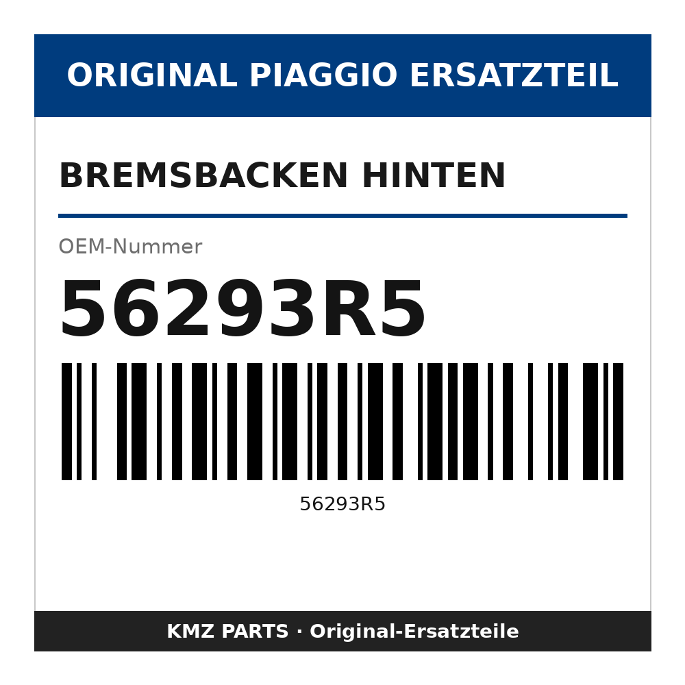 Piaggio Bremsbacken hinten 56293R5