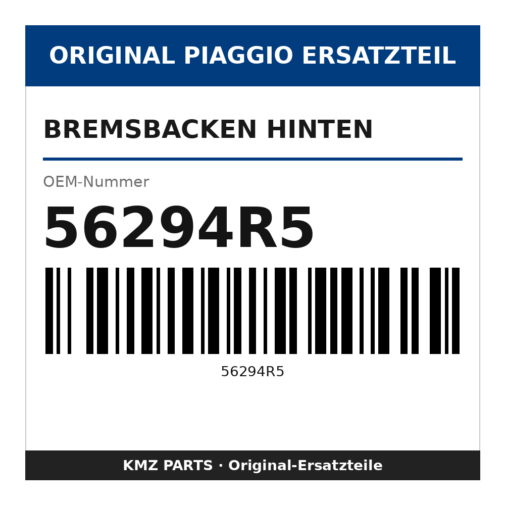 Piaggio Bremsbacken hinten 56294R5