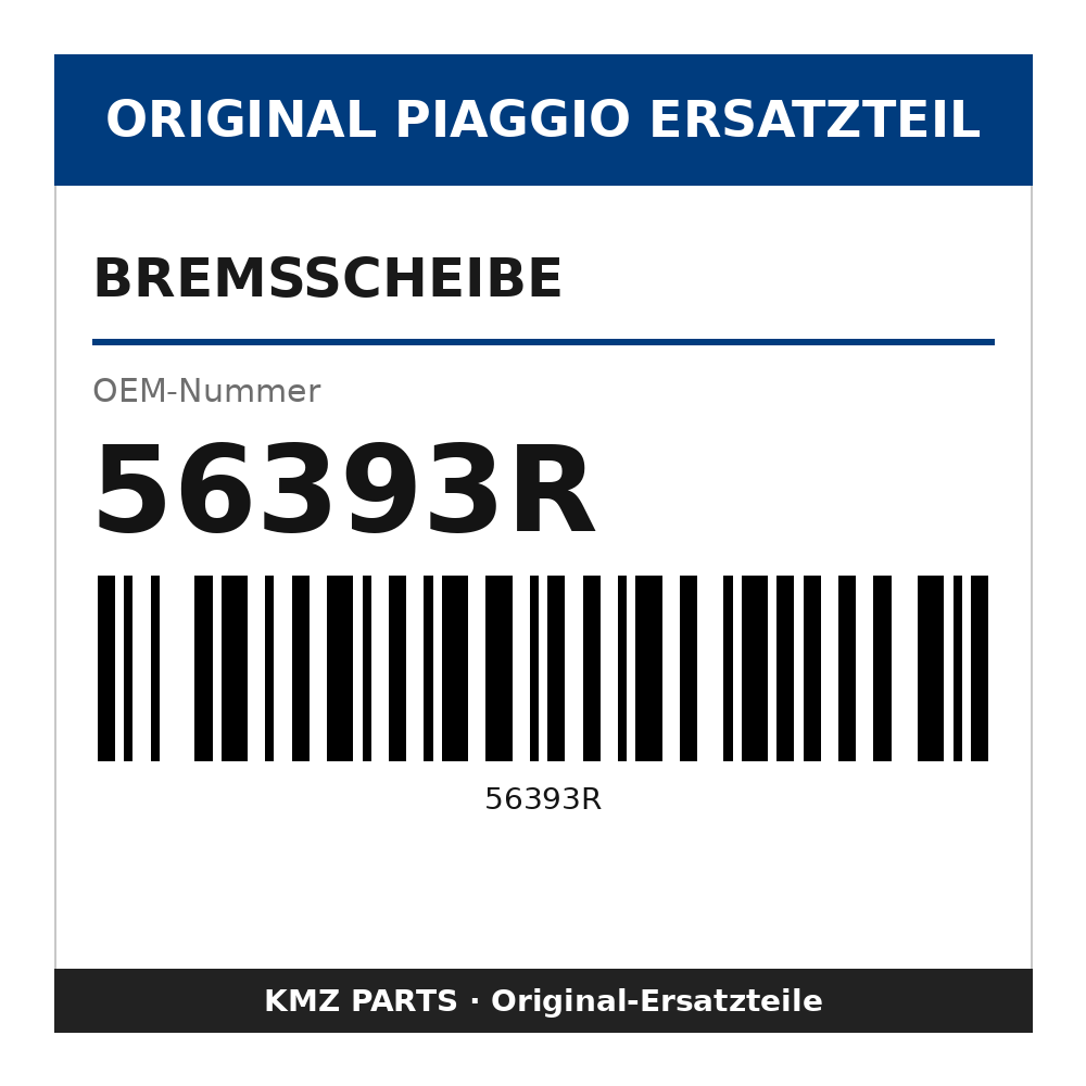 Piaggio Bremsscheibe 56393R