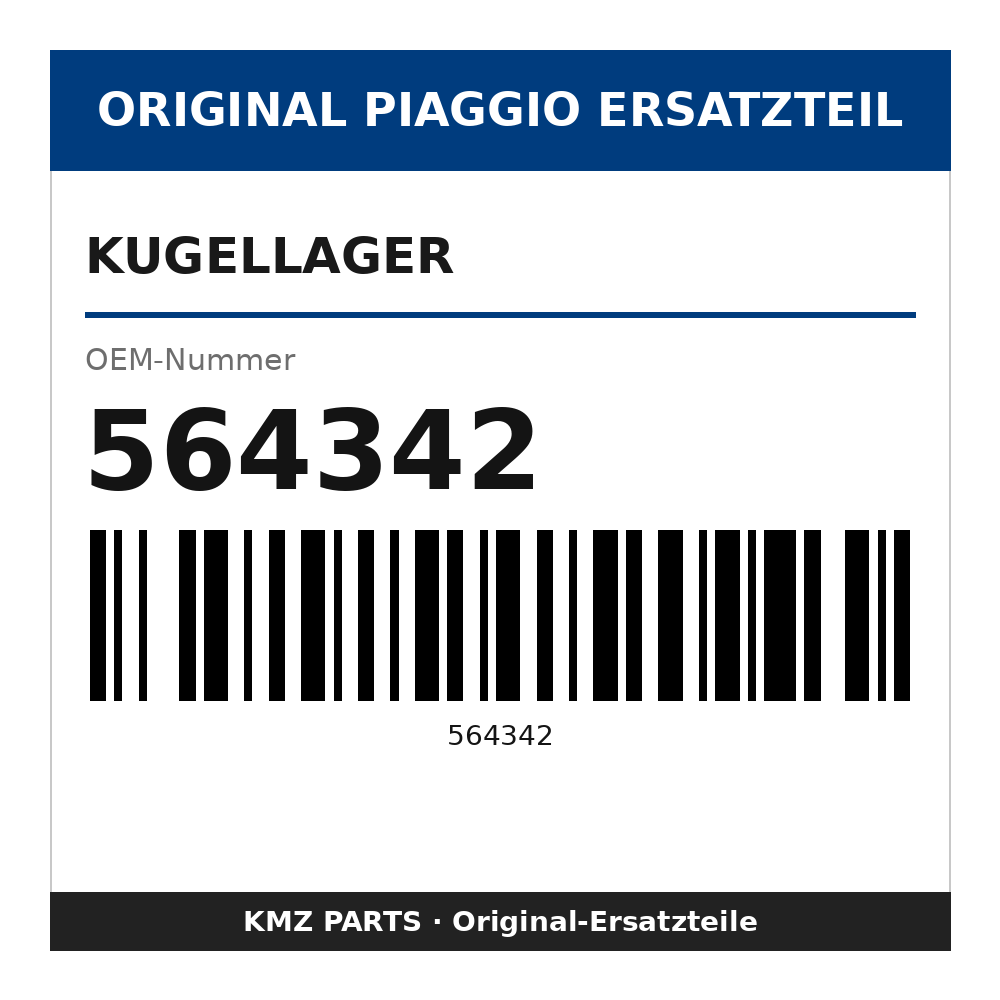 Piaggio Kugellager 564342
