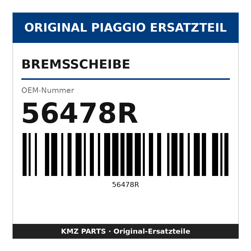 Piaggio Bremsscheibe 56478R