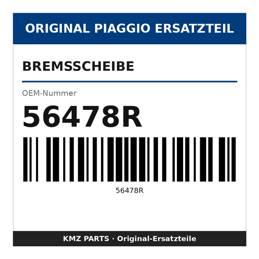 Piaggio Bremsscheibe 56478R