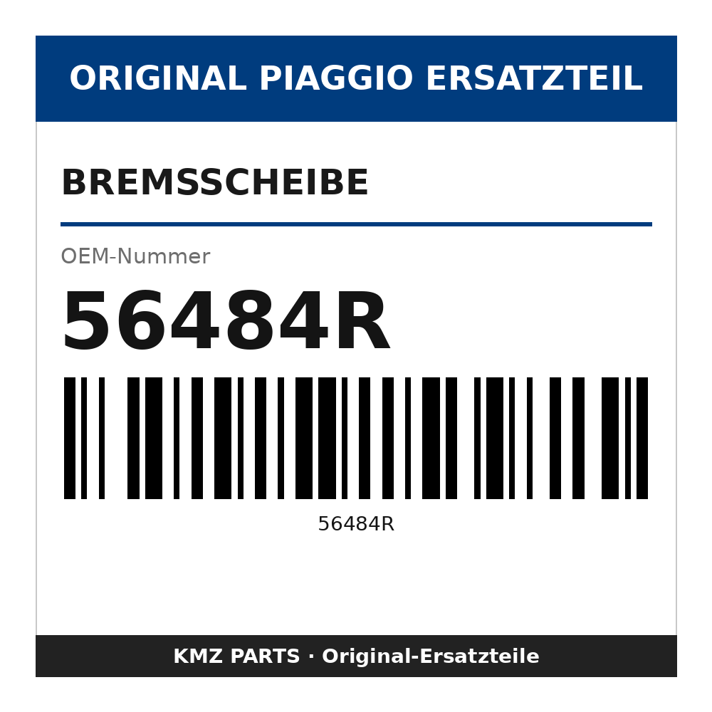 Piaggio Bremsscheibe 56484R