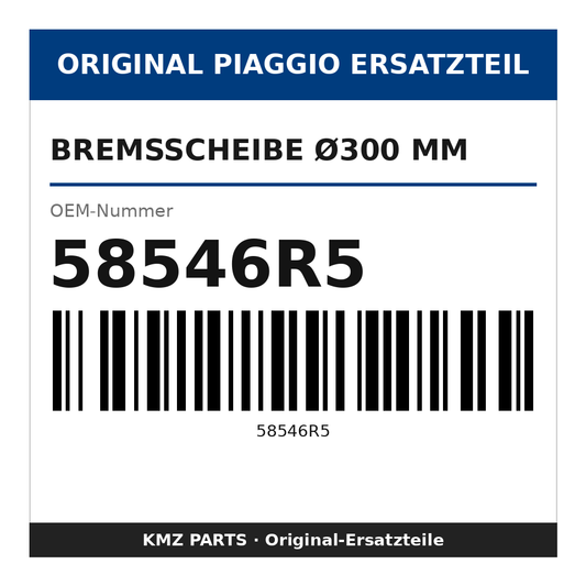 Piaggio Bremsscheibe Ø300 mm 58546R5