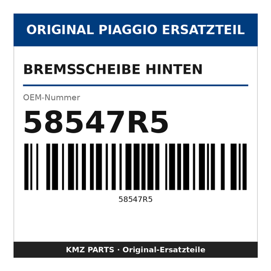 Piaggio Bremsscheibe hinten 58547R5