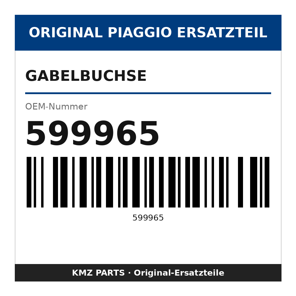 Piaggio Gabelbuchse 599965