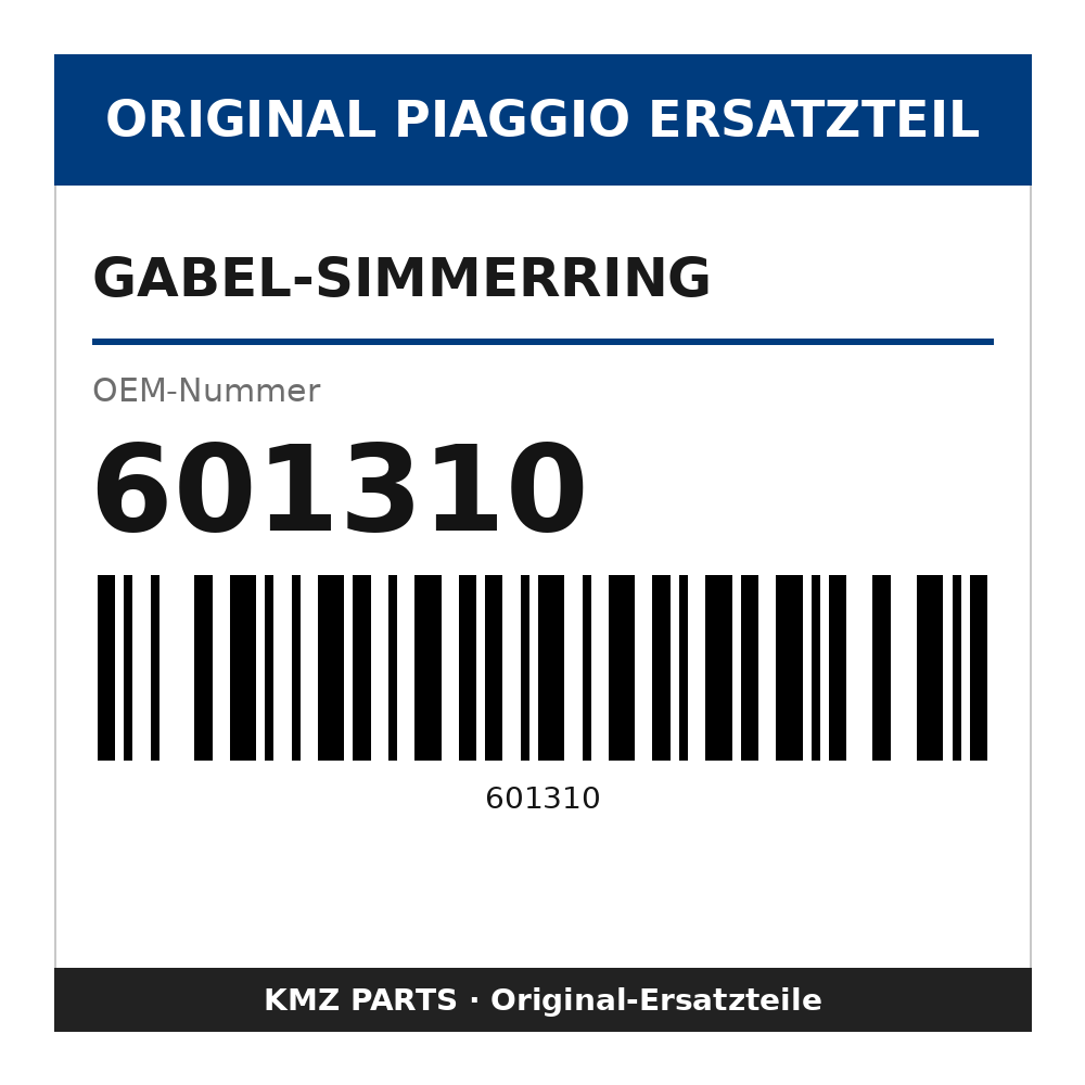 Piaggio Gabel-Simmerring 601310
