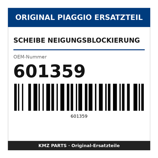 Piaggio Scheibe Neigungsblockierung 601359