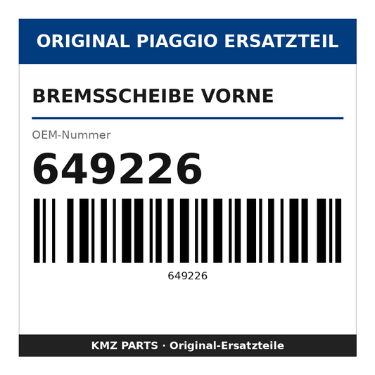 Piaggio Bremsscheibe vorne 649226
