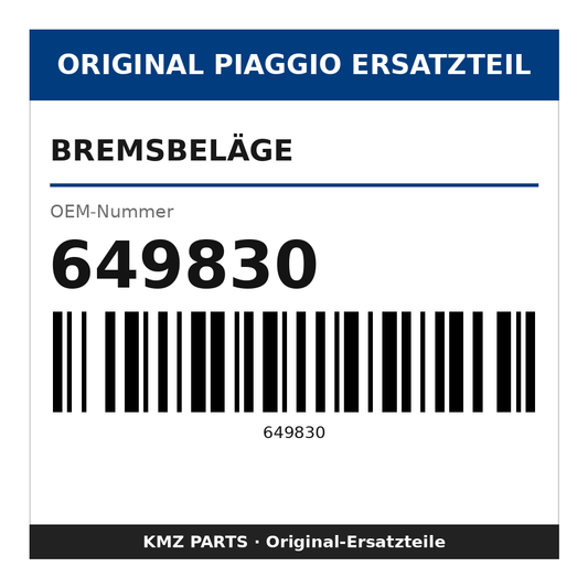 Piaggio Bremsbeläge 649830