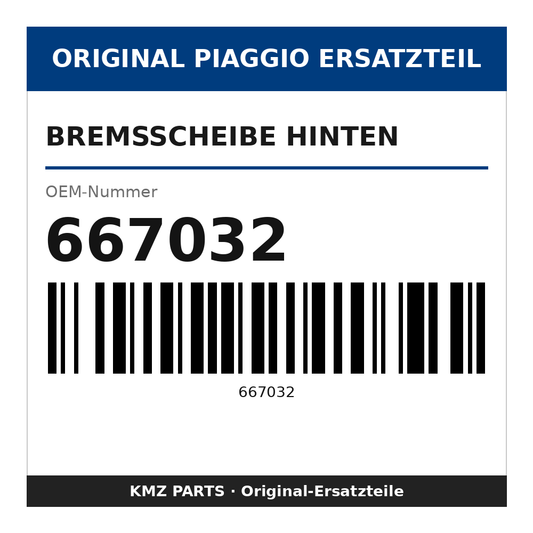 Piaggio Bremsscheibe hinten 667032