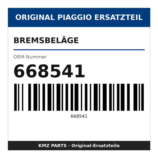 Piaggio Bremsbeläge 668541