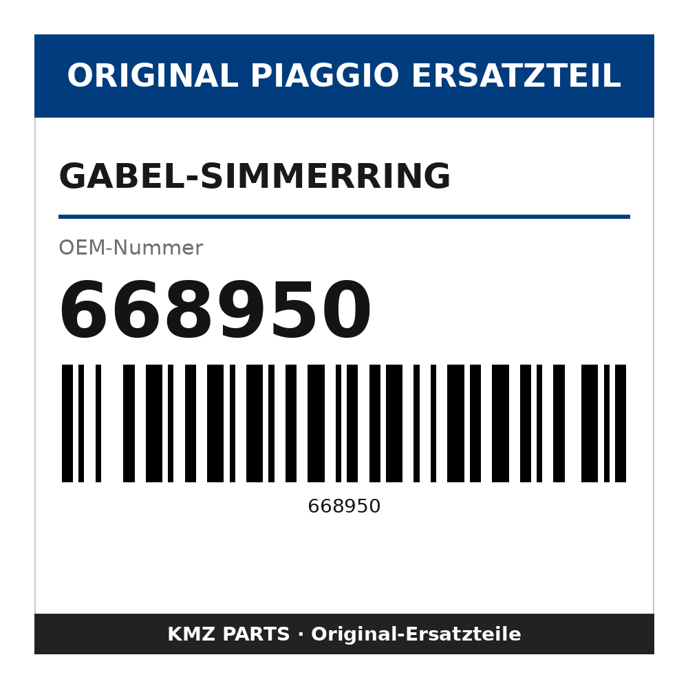 Piaggio Gabel-Simmerring 668950
