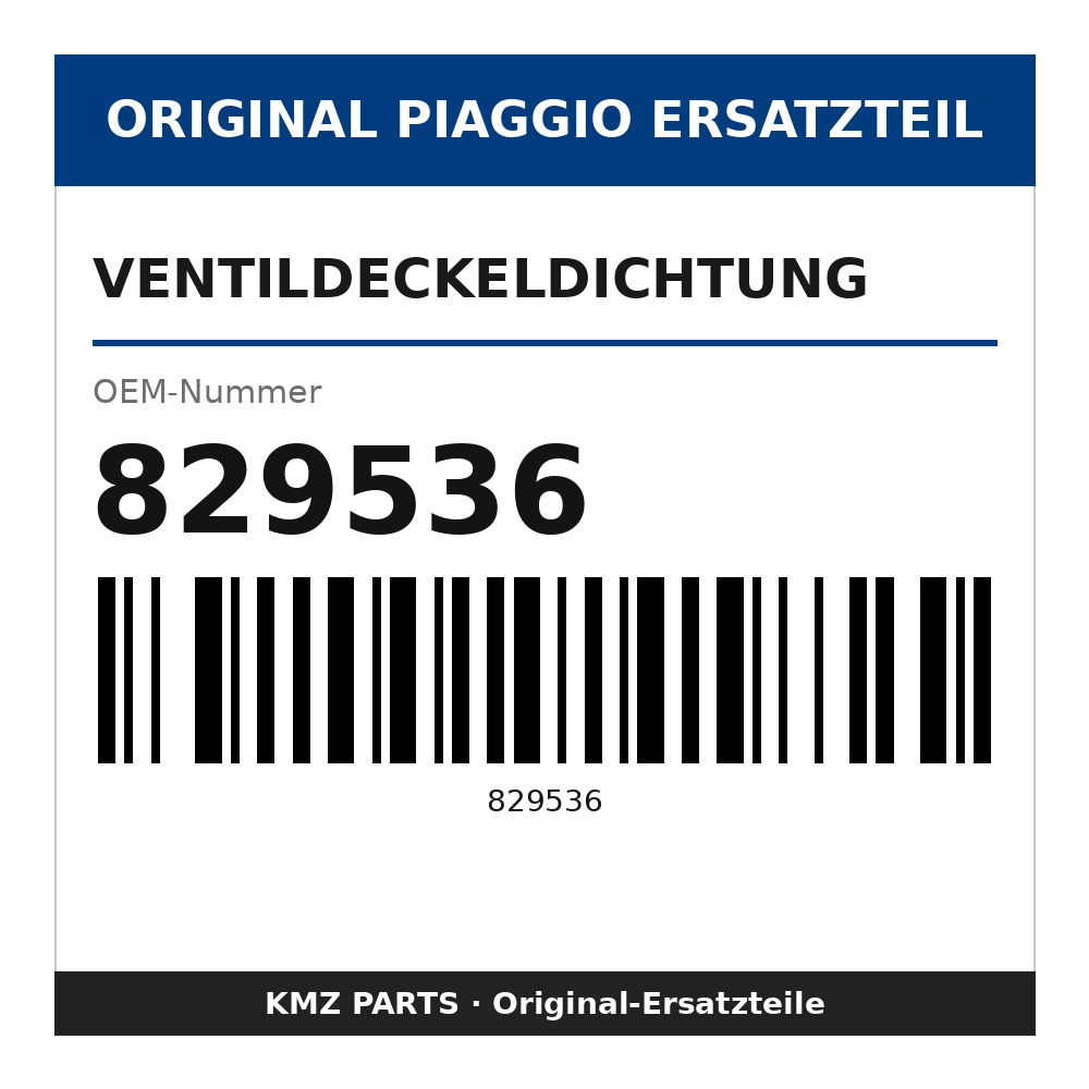 Piaggio Ventildeckeldichtung 829536