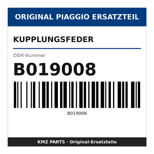 Piaggio Kupplungsfeder B019008