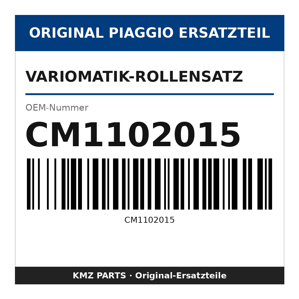 Piaggio Variomatik-Rollensatz CM1102015