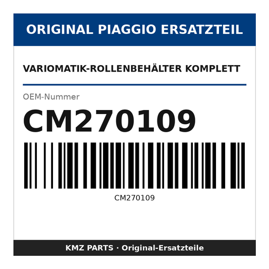 Piaggio Variomatik-Rollenbehälter komplett CM270109