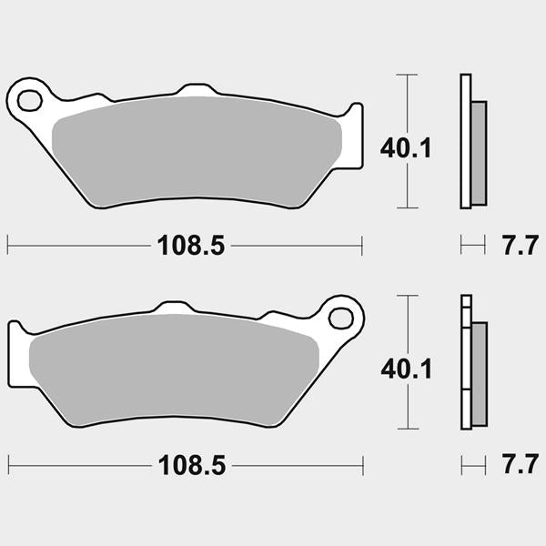 SBS Bremsbeläge 674H.HF Ceramic passend für Harley-Davidson