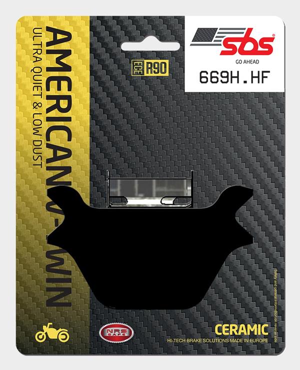 SBS Bremsbeläge 669H.HF Ceramic passend für Harley-Davidson