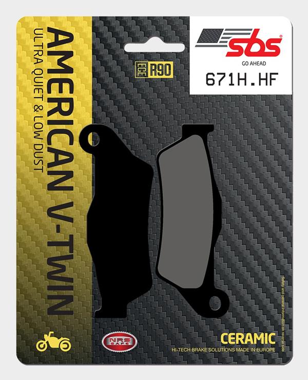 SBS Bremsbeläge 671H.HF Ceramic passend für Harley-Davidson