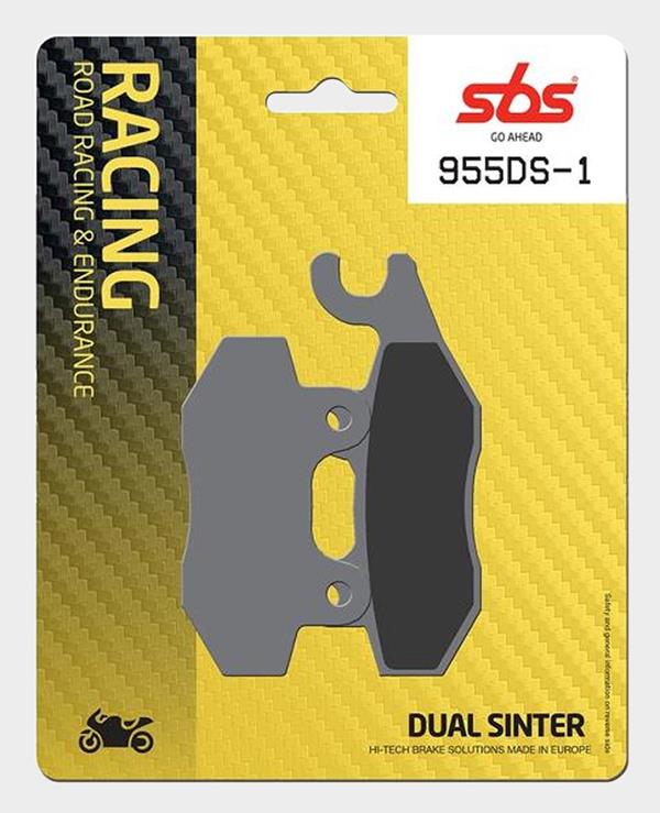 SBS Racing Bremsbeläge 955DS-1 DualSinter passend für Kawasaki