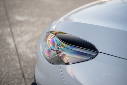 Scheinwerfer Blenden Böser Blick passend für Ford Fiesta Mk8 ST / ST-Line / Standard schwarz Hochglanz