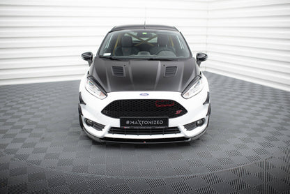 Scheinwerfer Blenden Böser Blick V.1 passend für Ford Fiesta ST / ST-Line / Standard Mk7 FL schwarz Hochglanz