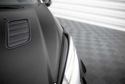 Scheinwerfer Blenden Böser Blick V.1 passend für Ford Fiesta ST / ST-Line / Standard Mk7 FL schwarz Hochglanz