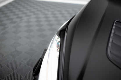 Scheinwerfer Blenden Böser Blick V.2 passend für Ford Fiesta ST / ST-Line / Standard Mk7 FL schwarz Hochglanz
