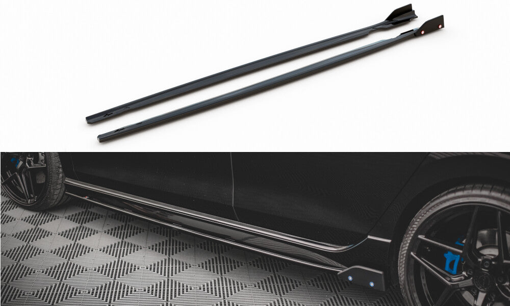 Seitenschweller Ansatz (Paar) + Flaps V.2 passend für VW Golf R Mk8