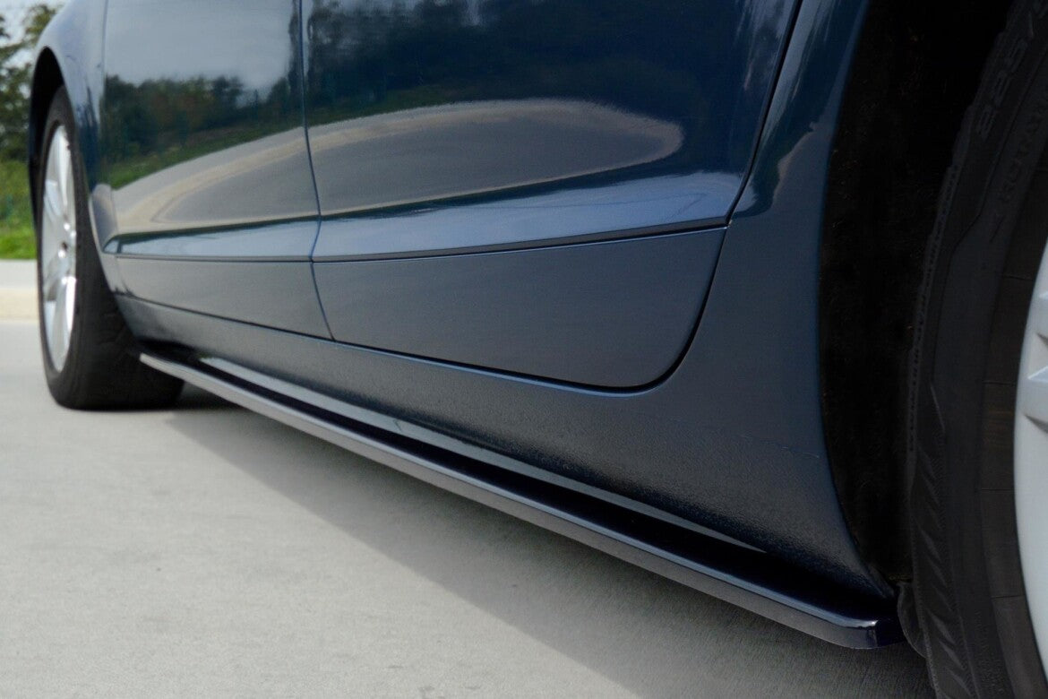 Seitenschweller Ansatz (Paar) passend für Audi A6 S-Line C6 / C6 FL schwarz Hochglanz
