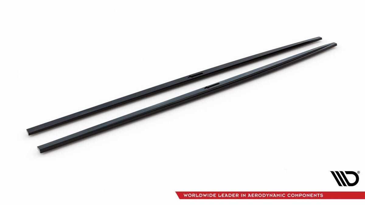 Seitenschweller Ansatz (Paar) passend für Audi A7 S-Line C8 / S7 C8 / C8 FL / S7 FL schwarz Hochglanz