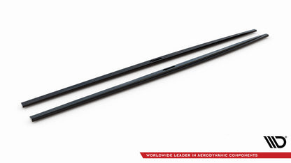 Seitenschweller Ansatz (Paar) passend für Audi A7 S-Line C8 / S7 C8 / C8 FL / S7 FL schwarz Hochglanz