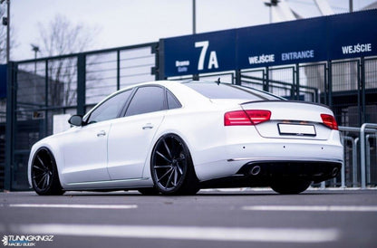 Seitenschweller Ansatz (Paar) passend für Audi A8 D4 Carbon Look