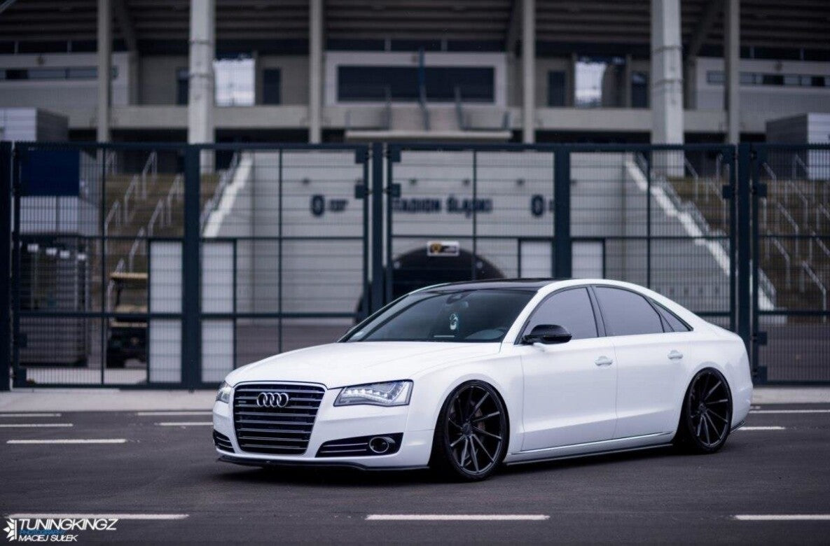 Seitenschweller Ansatz (Paar) passend für Audi A8 D4 Carbon Look