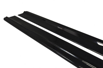 Seitenschweller Ansatz (Paar) passend für Audi A8 D4 Carbon Look