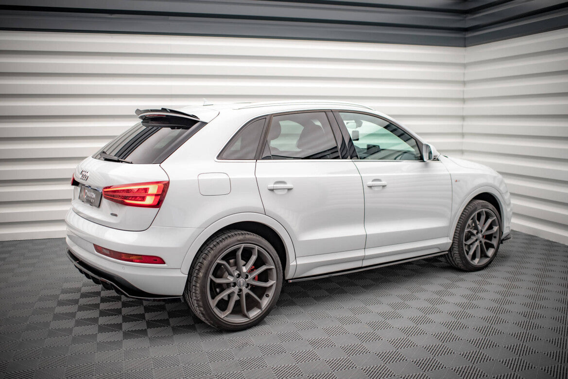 Seitenschweller Ansatz (Paar) passend für Audi Q3 Sport 8U FL schwarz Hochglanz