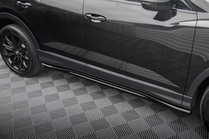 Seitenschweller Ansatz (Paar) passend für Audi Q3 Sportback F3 schwarz Hochglanz