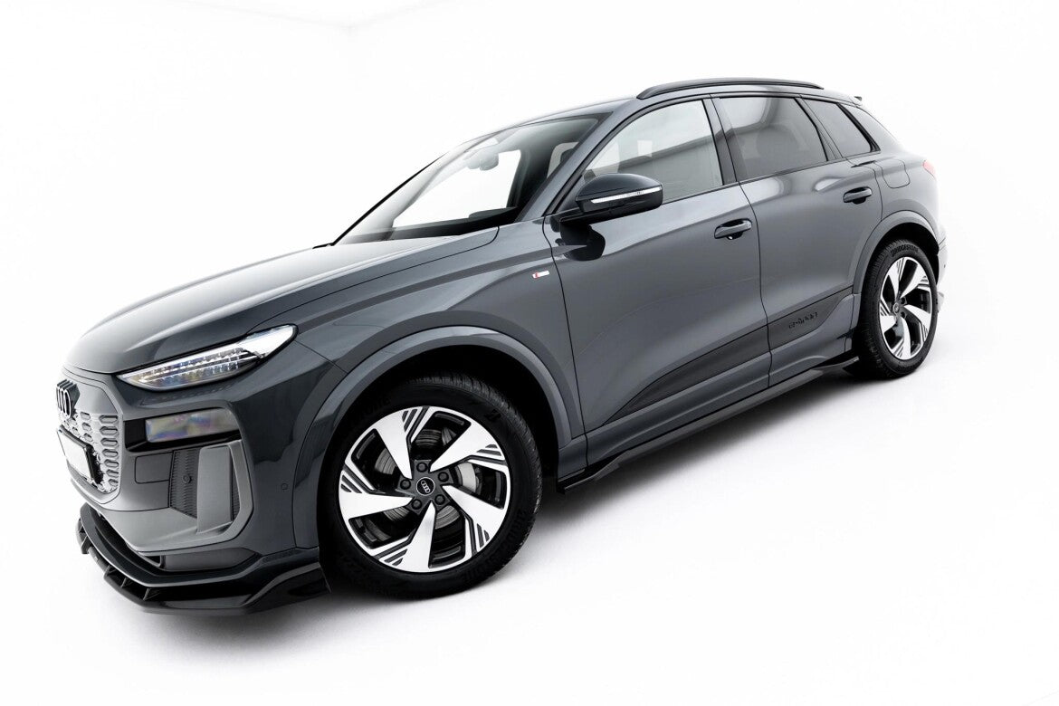 Seitenschweller Ansatz (Paar) passend für Audi Q6 e-tron Standard / S-Line / SQ6 e-tron SUV / Sportback Mk1 schwarz Hochglanz