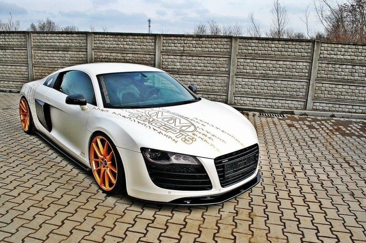 Seitenschweller Ansatz (Paar) passend für Audi R8 Mk.1 schwarz Hochglanz