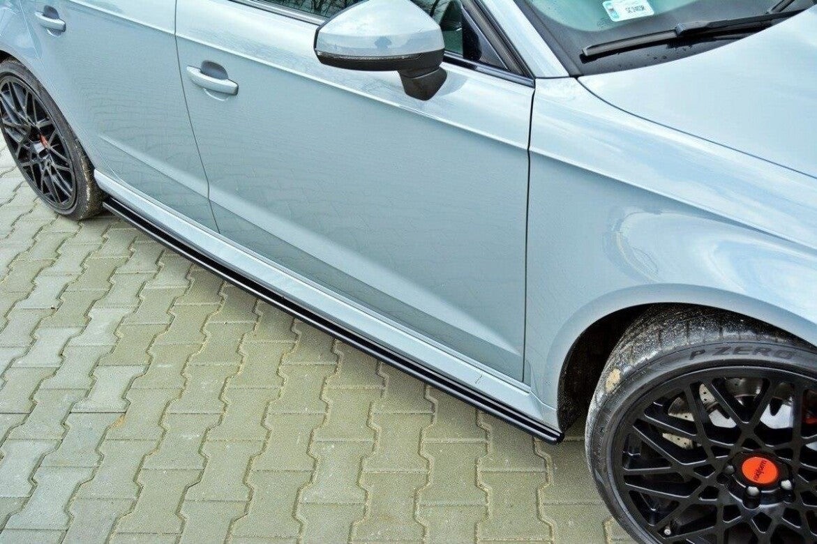 Seitenschweller Ansatz (Paar) passend für Audi RS3 8V Sportback schwarz Hochglanz