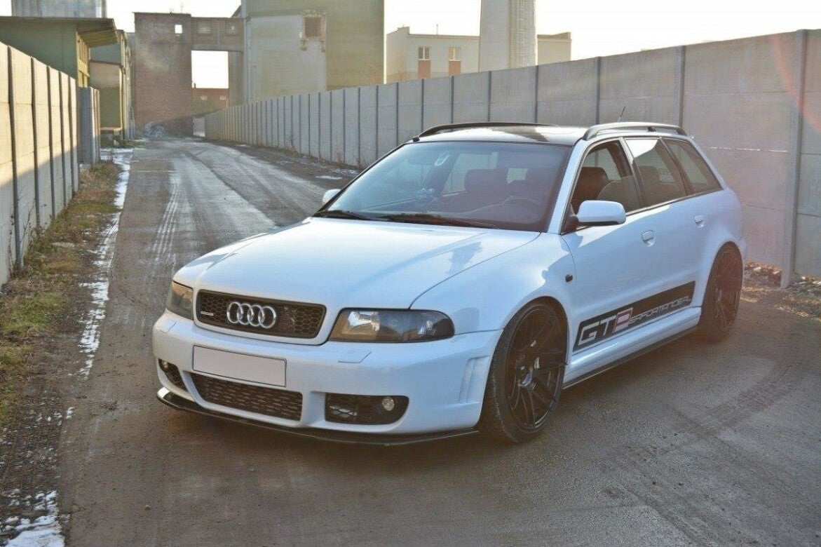 Seitenschweller Ansatz (Paar) passend für Audi RS4 B5 schwarz Hochglanz