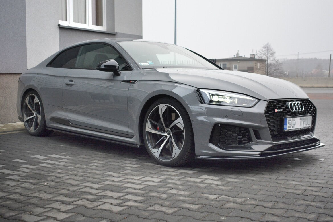 Seitenschweller Ansatz (Paar) passend für Audi RS5 Coupe F5 schwarz Hochglanz