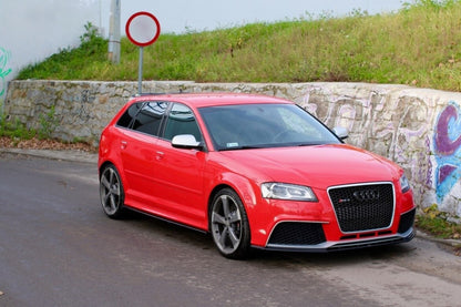 Seitenschweller Ansatz (Paar) passend für Audi S3 8P / S3 8P FL / RS3 8P schwarz Hochglanz