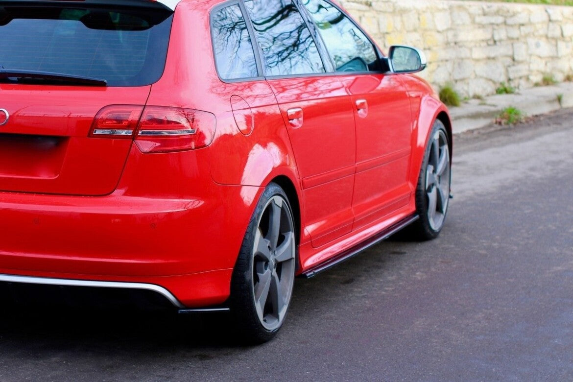 Seitenschweller Ansatz (Paar) passend für Audi S3 8P / S3 8P FL / RS3 8P schwarz Hochglanz