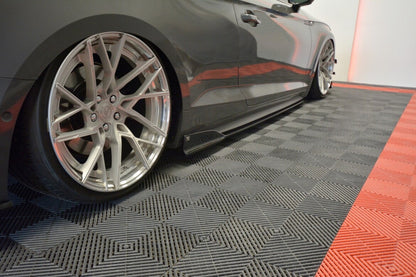 Seitenschweller Ansatz (Paar) passend für Audi S5 / A5 S-Line F5 Coupe