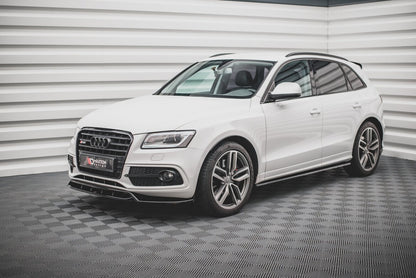 Seitenschweller Ansatz (Paar) passend für Audi SQ5 / Q5 S-Line Mk1 (8R) schwarz Hochglanz