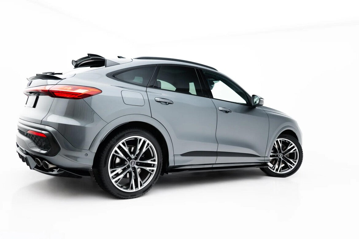 Seitenschweller Ansatz (Paar) passend für Audi SQ5 / Q5 S-Line Sportback / SUV Mk3 schwarz Hochglanz