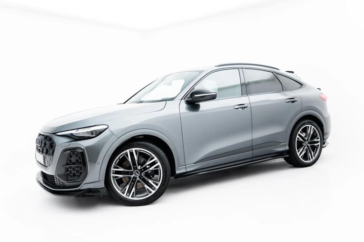 Seitenschweller Ansatz (Paar) passend für Audi SQ5 / Q5 S-Line Sportback / SUV Mk3 schwarz Hochglanz